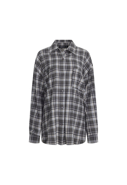 Lioness Fashion Value Clarity Shirt - Slate Plaid