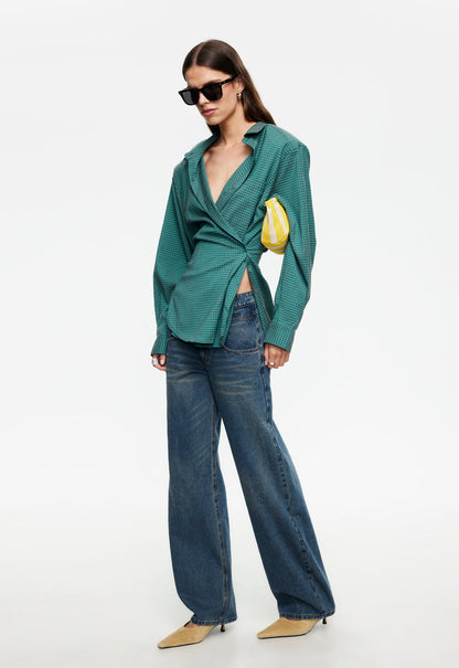 Lioness Fashion Premium Notting Hill Shirt - Forest Plaid