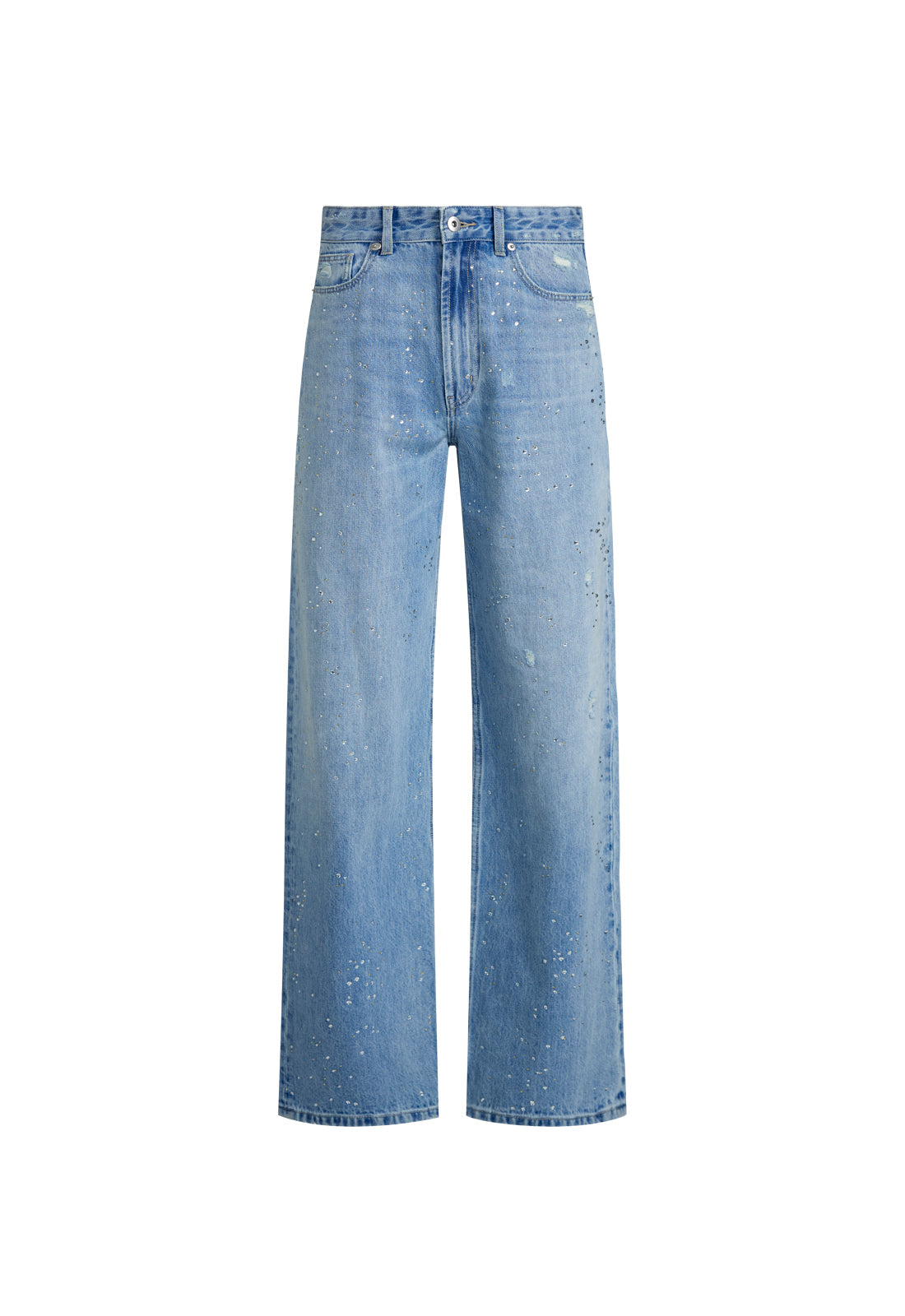 Lioness Fashion Smart Buy Diamante Jean - Light Denim