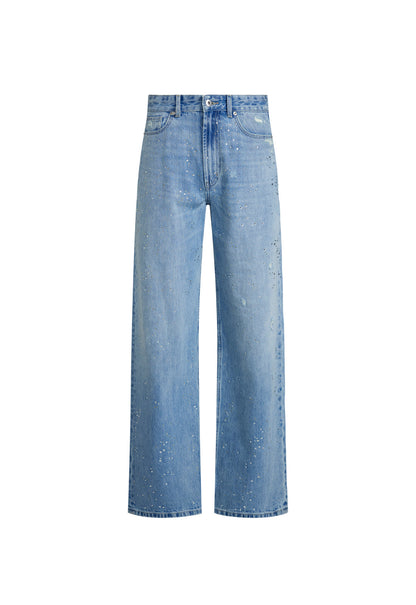 Lioness Fashion Smart Buy Diamante Jean - Light Denim