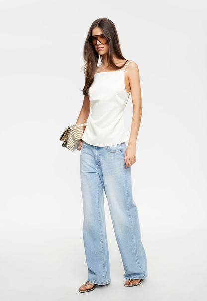 Lioness Fashion Essential Camille Backless Top - Ivory