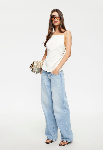 Lioness Fashion Essential Camille Backless Top - Ivory