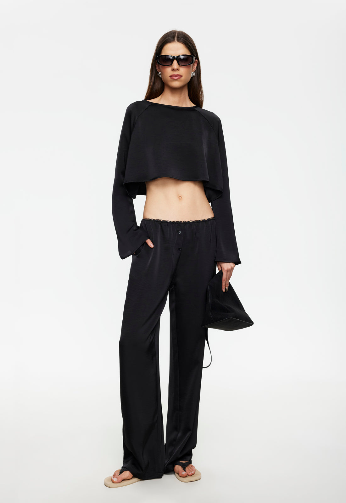 Lioness Fashion Hot Sale Gloss Long Sleeve - Noir
