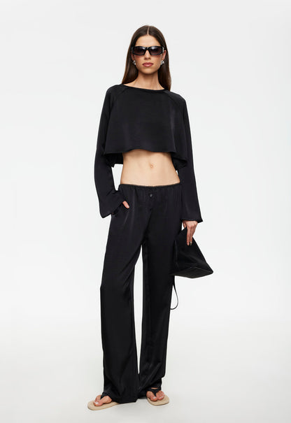 Lioness Fashion Hot Sale Gloss Long Sleeve - Noir