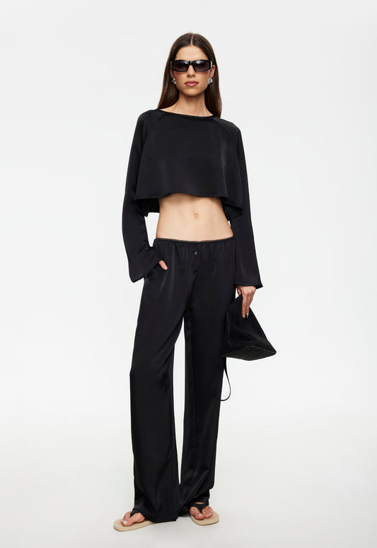 Lioness Fashion Hot Sale Gloss Long Sleeve - Noir
