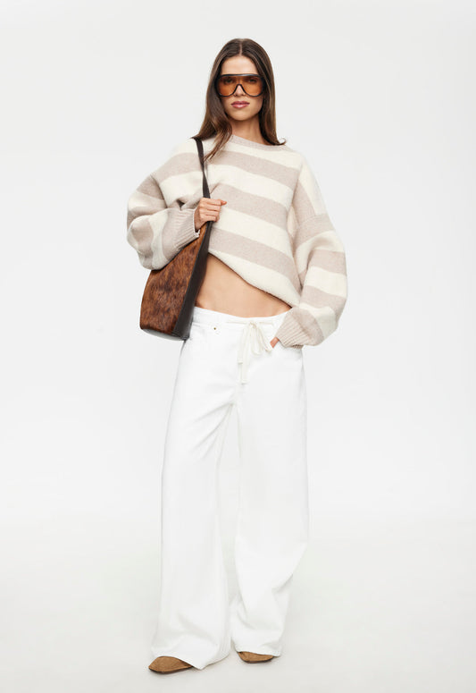 Lioness Fashion Discount Dolce Knit - Sand Stripe