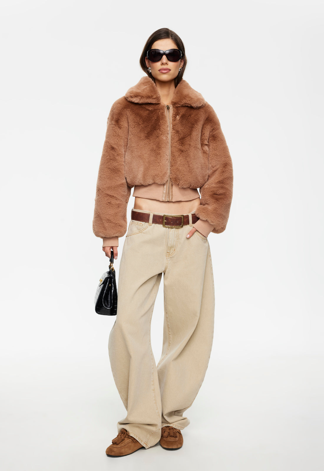 Lioness Fashion Exclusive Drita Faux Fur - Camel