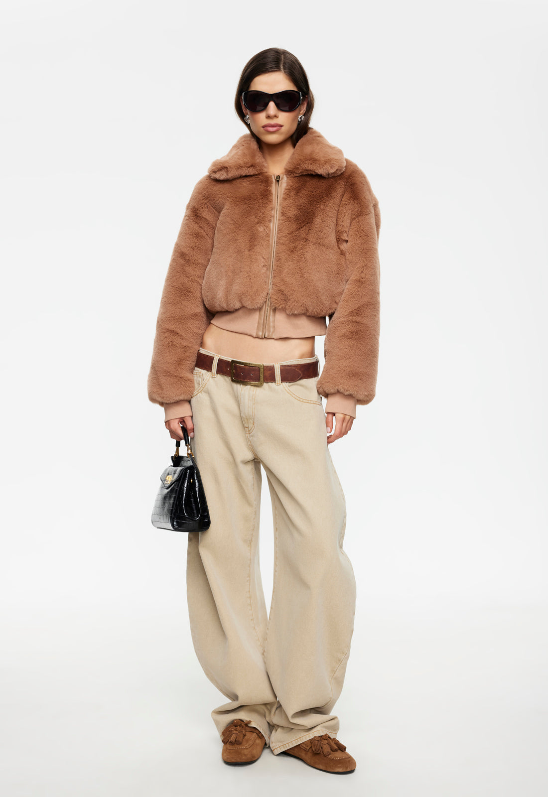 Lioness Fashion Exclusive Drita Faux Fur - Camel