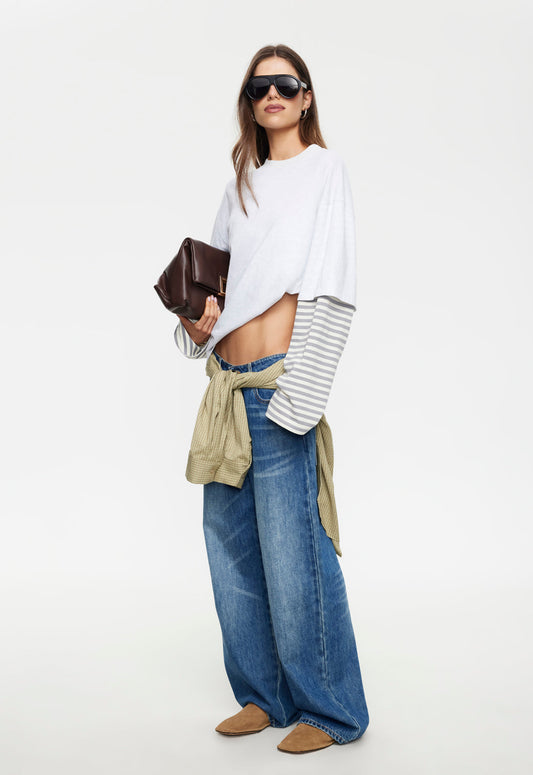 Lioness Fashion Hot Sale Bottega Shirt - Ash Stripe