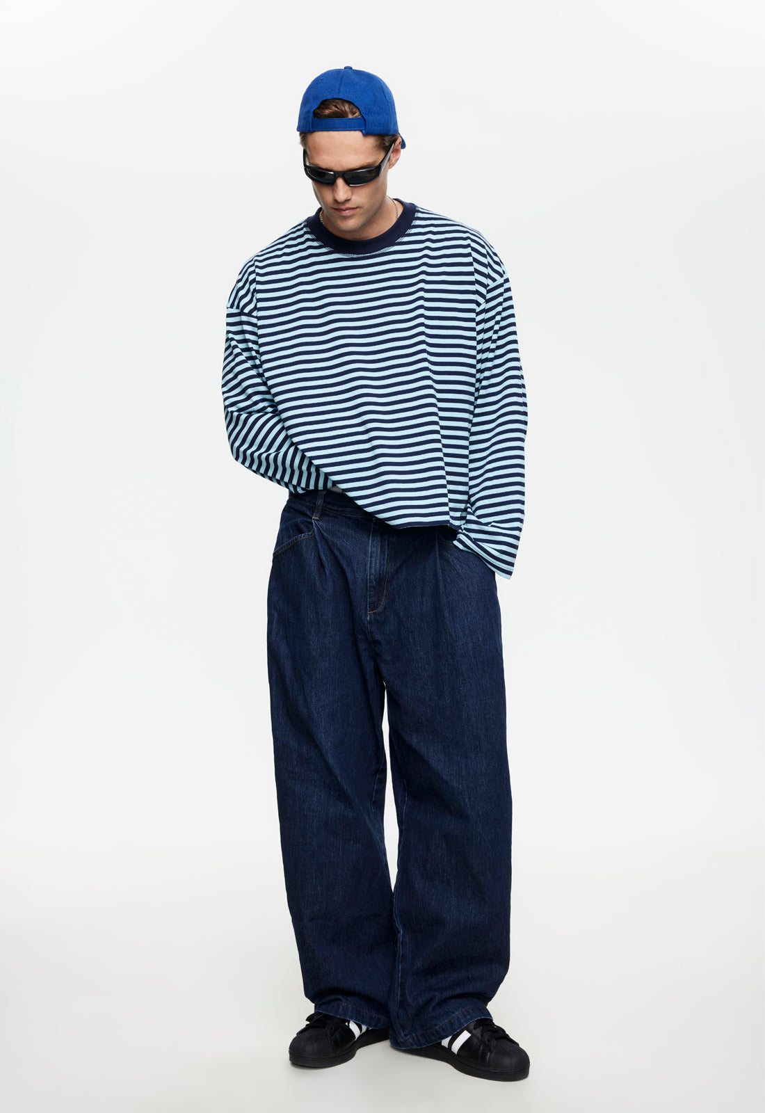 Lioness Fashion Everyday BLOOM LONG SLEEVE - NAVY SEA STRIPE