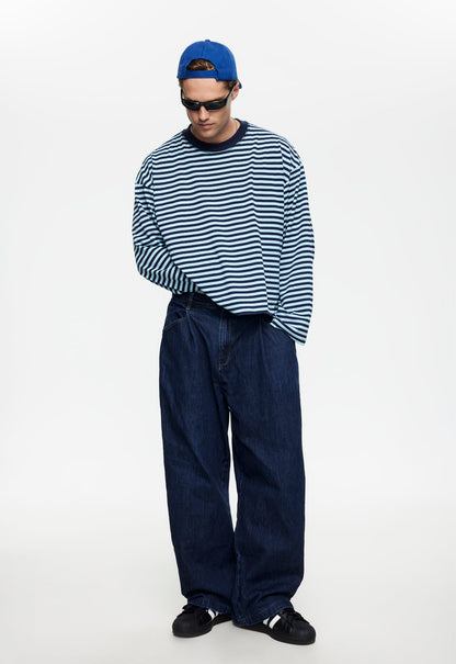 Lioness Fashion Everyday BLOOM LONG SLEEVE - NAVY SEA STRIPE