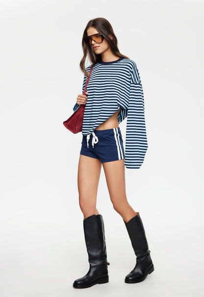 Lioness Fashion Everyday BLOOM LONG SLEEVE - NAVY SEA STRIPE