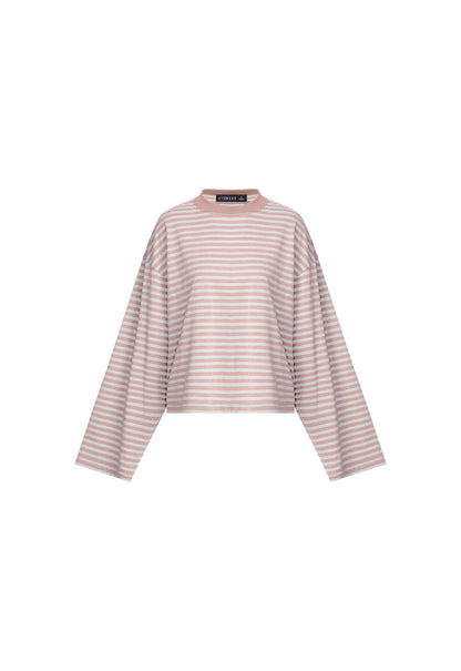 Lioness Fashion Quality Bloom Long Sleeve - Muted Pastels Stripe
