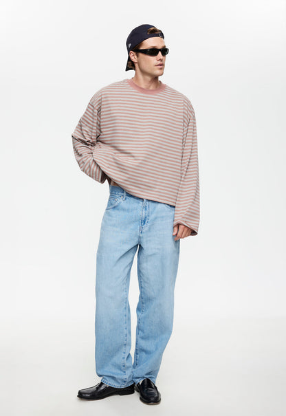 Lioness Fashion Quality Bloom Long Sleeve - Muted Pastels Stripe