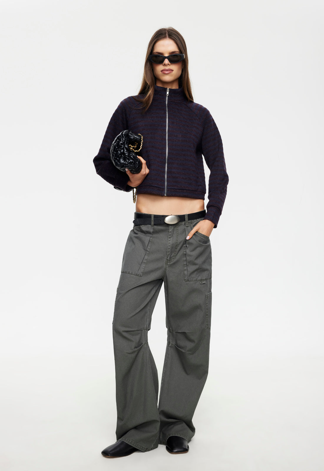 Lioness Fashion Recommended Bloom Knit Jacket - Forest Stripe