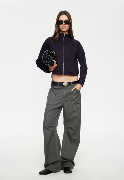Lioness Fashion Recommended Bloom Knit Jacket - Forest Stripe