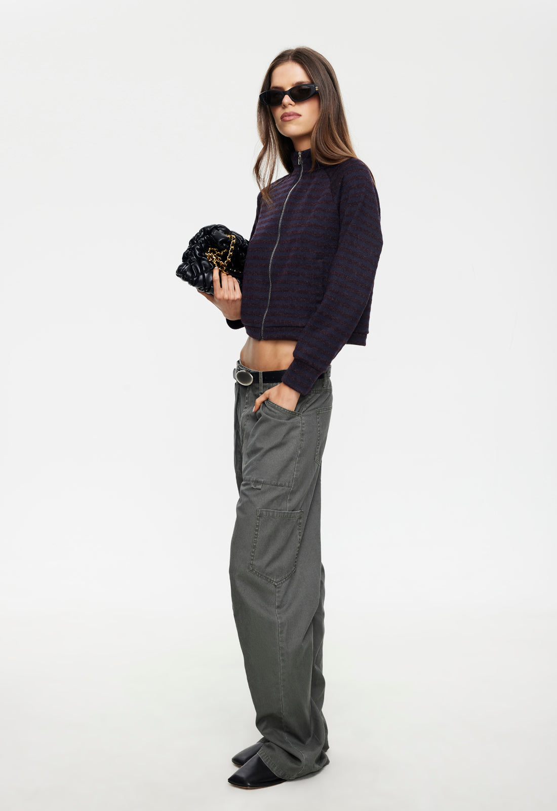Lioness Fashion Recommended Bloom Knit Jacket - Forest Stripe