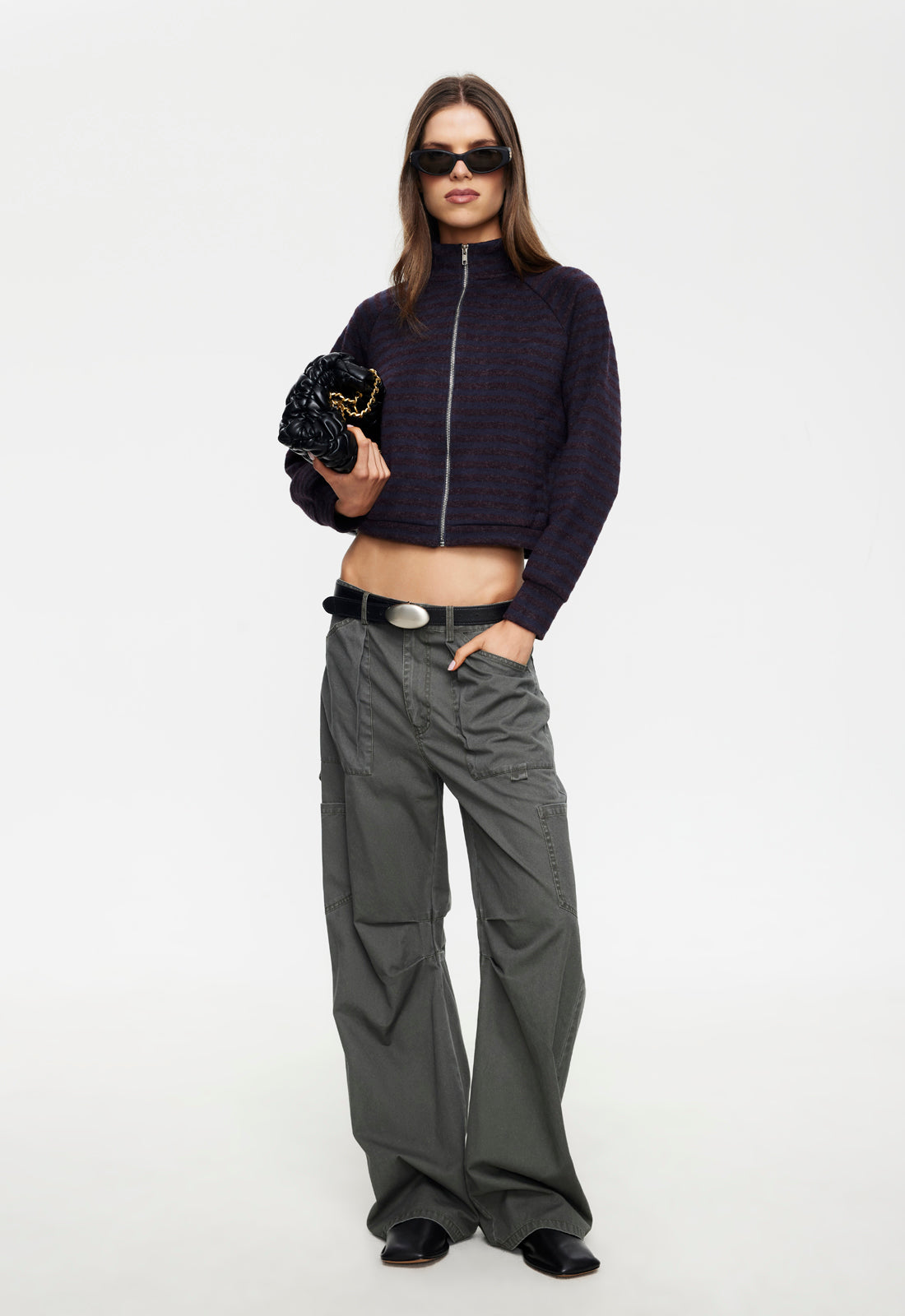 Lioness Fashion Recommended Bloom Knit Jacket - Forest Stripe
