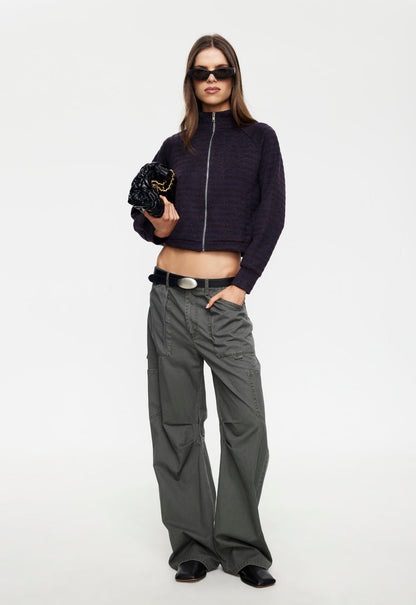 Lioness Fashion Recommended Bloom Knit Jacket - Forest Stripe