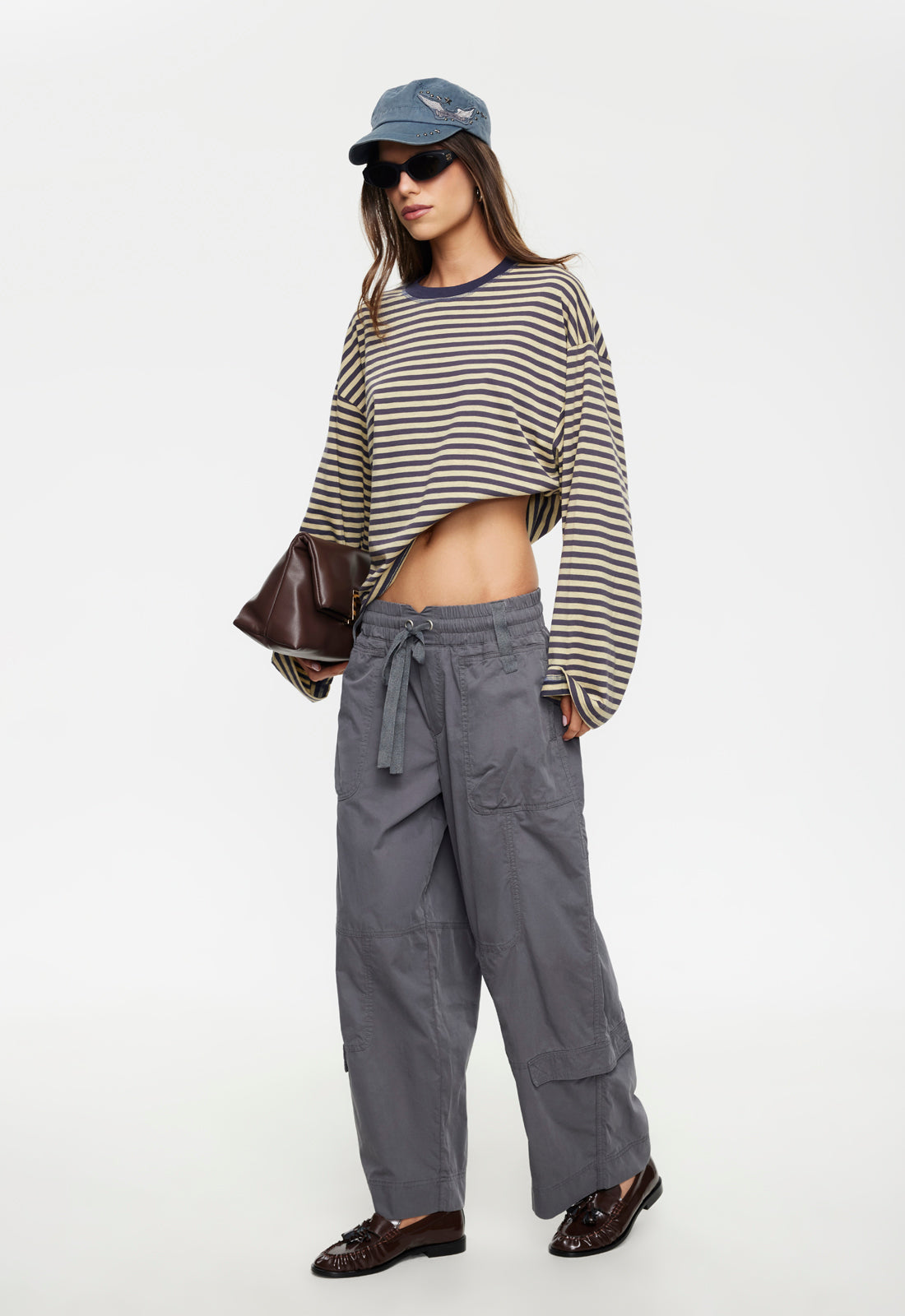 Lioness Fashion Essential Bloom Long Sleeve - Beige Stripe