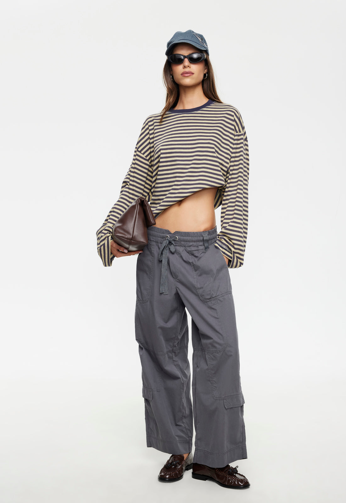 Lioness Fashion Essential Bloom Long Sleeve - Beige Stripe