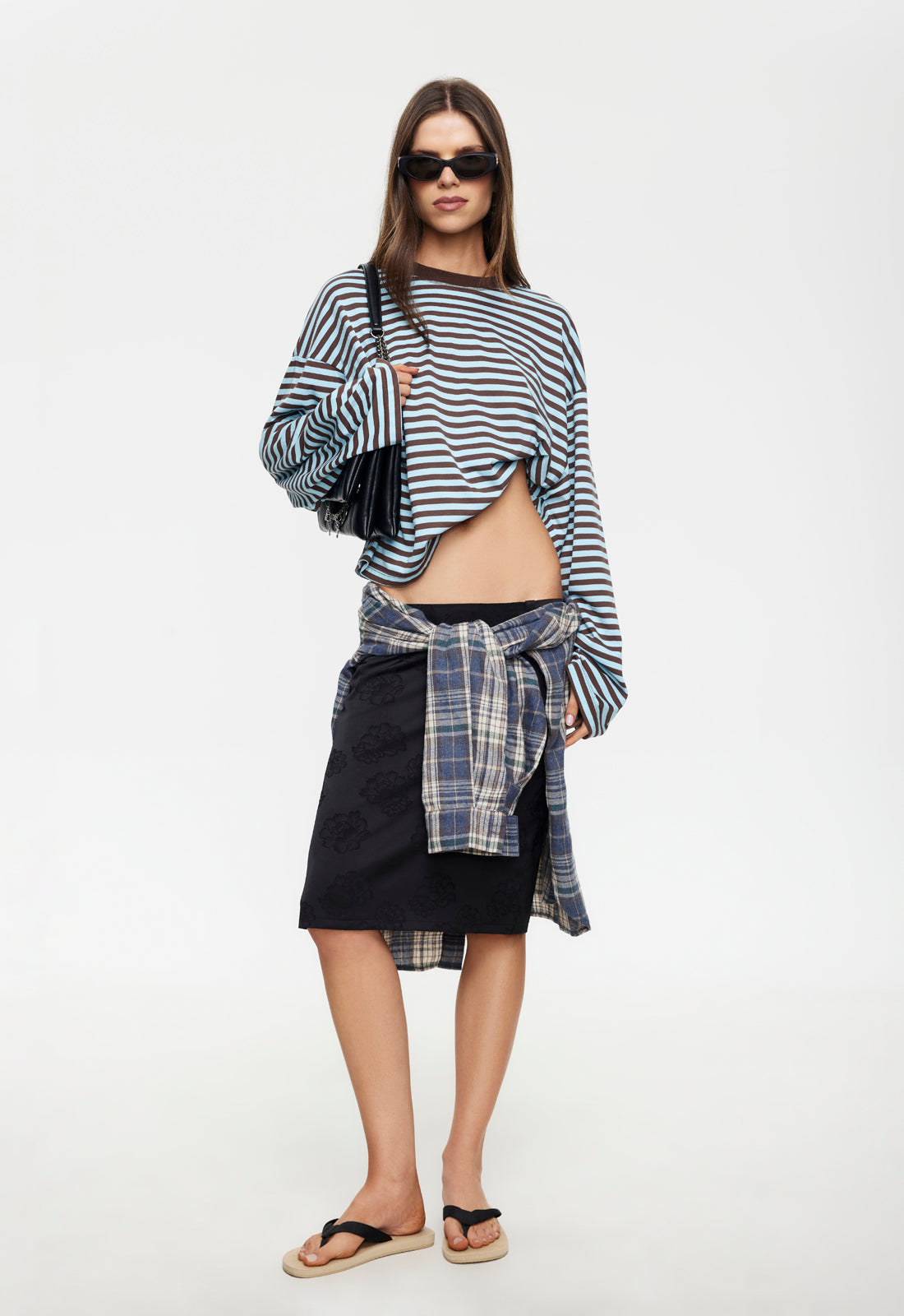 Lioness Fashion Premium Bloom Long Sleeve - Chocolate Sea Stripe