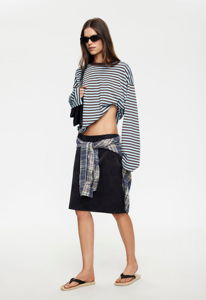 Lioness Fashion Premium Bloom Long Sleeve - Chocolate Sea Stripe