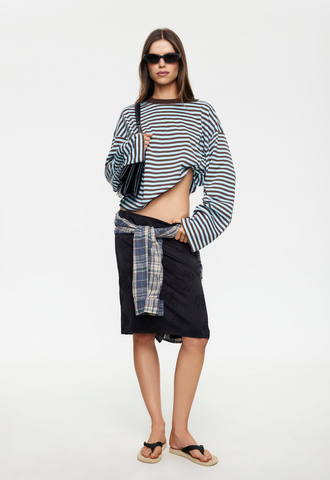 Lioness Fashion Premium Bloom Long Sleeve - Chocolate Sea Stripe