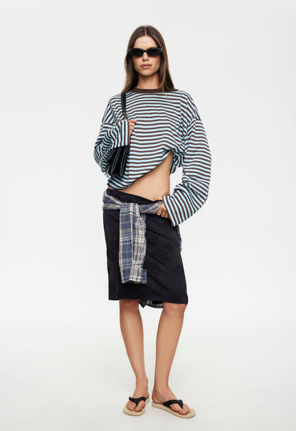 Lioness Fashion Premium Bloom Long Sleeve - Chocolate Sea Stripe
