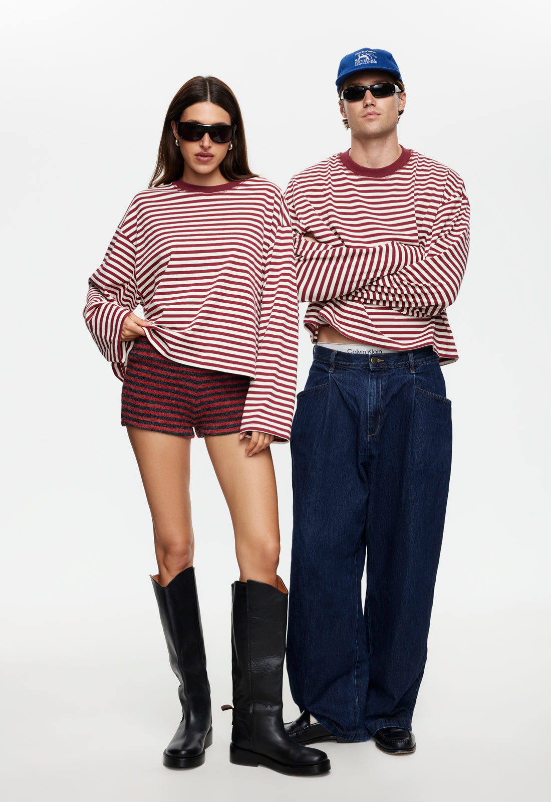 Lioness Fashion Classic Bloom Long Sleeve - WIne Stripe