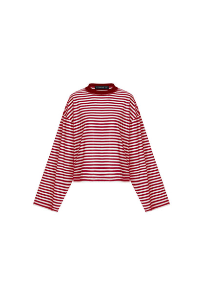 Lioness Fashion Classic Bloom Long Sleeve - WIne Stripe