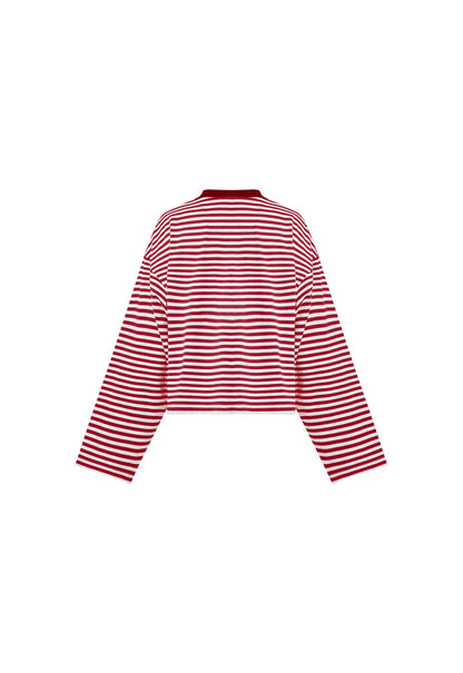 Lioness Fashion Classic Bloom Long Sleeve - WIne Stripe