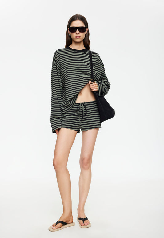 Lioness Fashion Everyday Bloom Long Sleeve - Forest Stripe