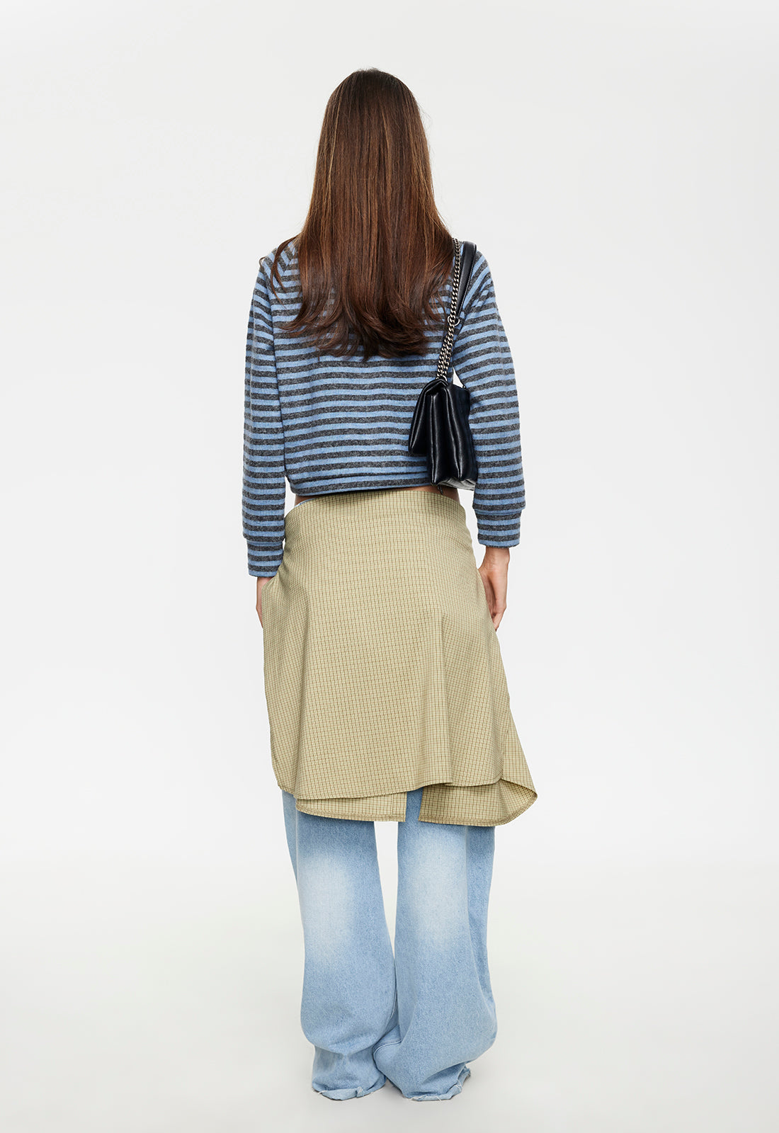 Lioness Fashion Hot Sale Bloom Knit Jacket - Grey Blue Stripe