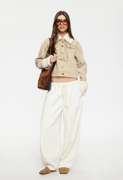 Lioness Fashion Popular APRES DENIM JACKET - STONE