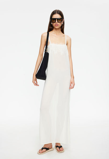 Lioness Fashion Recommended GLACIAL MAXI DRESS - BUTTER