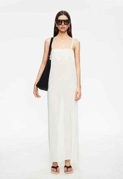 Lioness Fashion Recommended GLACIAL MAXI DRESS - BUTTER