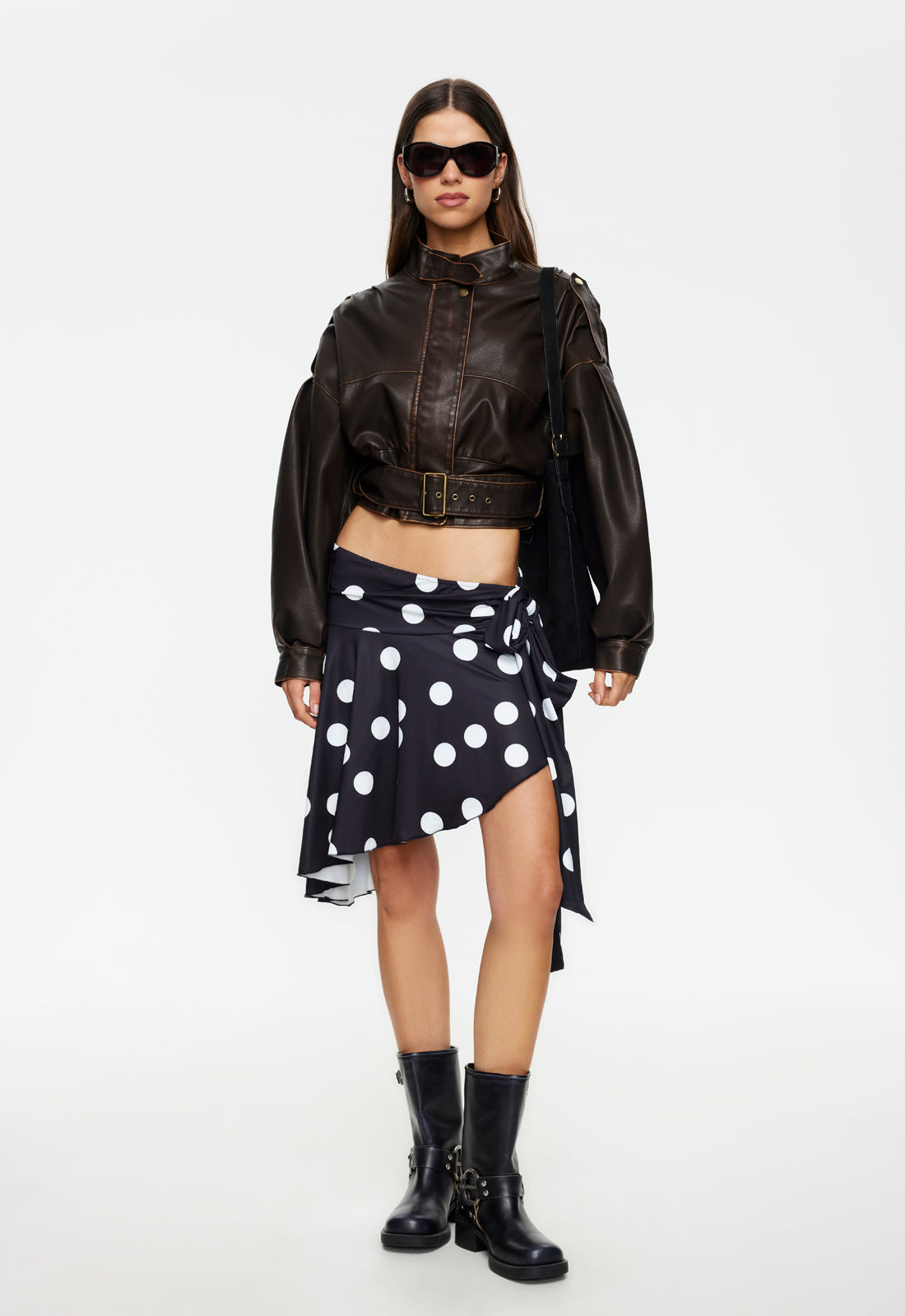Lioness Fashion Premium GIGI LEATHER JACKET - CHOCOLATE