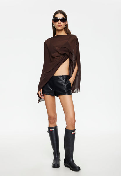 Lioness Fashion Latest AURA PONCHO - CHOCOLATE
