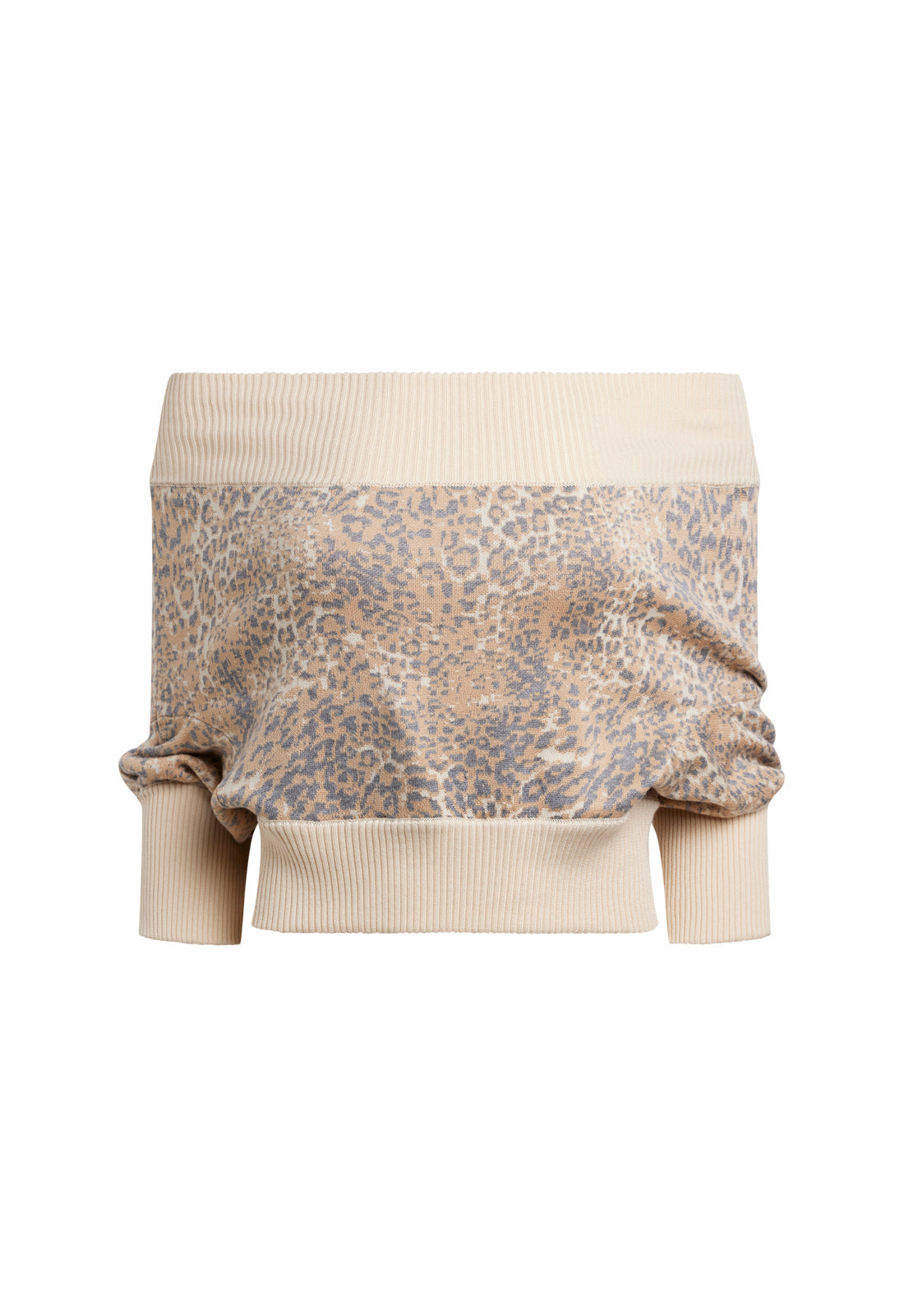 Lioness Fashion Exclusive Adriana Off Shoulder Top - Leopard