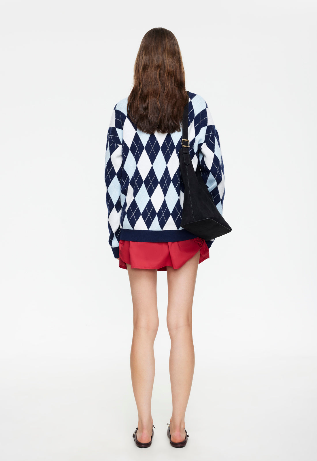 Lioness Fashion Trusted PRADO KNIT - BLUE ARGYLE