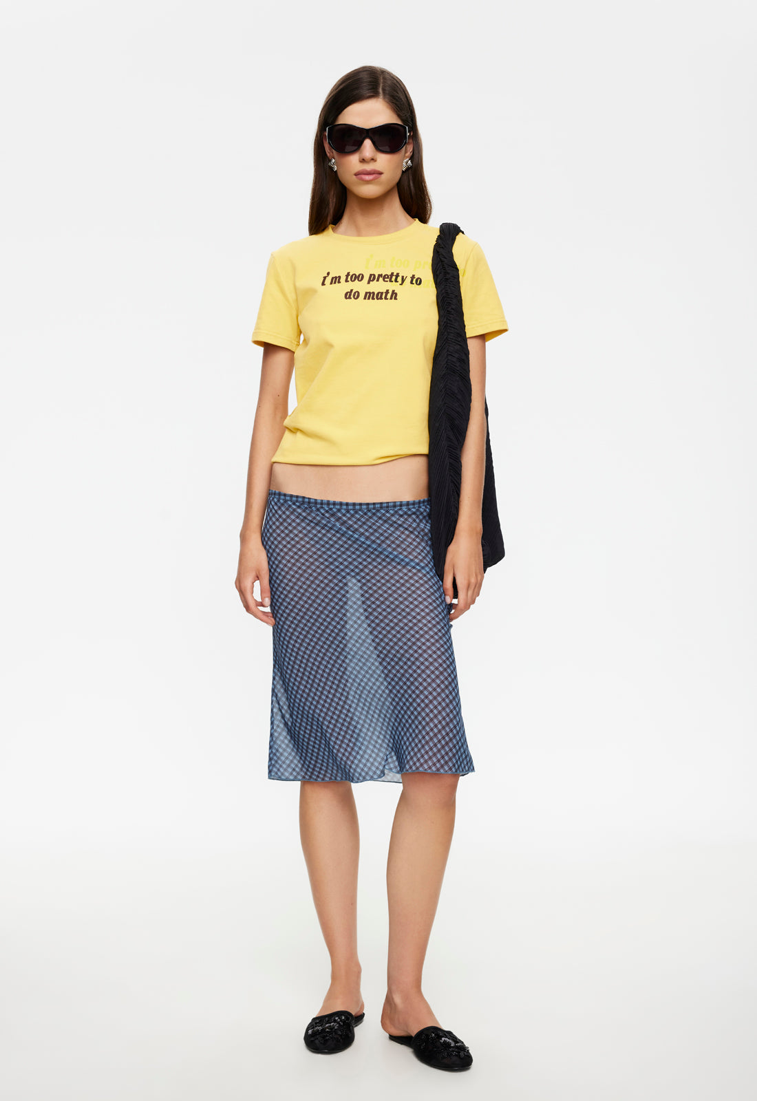 Lioness Fashion Premium Shoreline Midi Skirt - Smoke Check