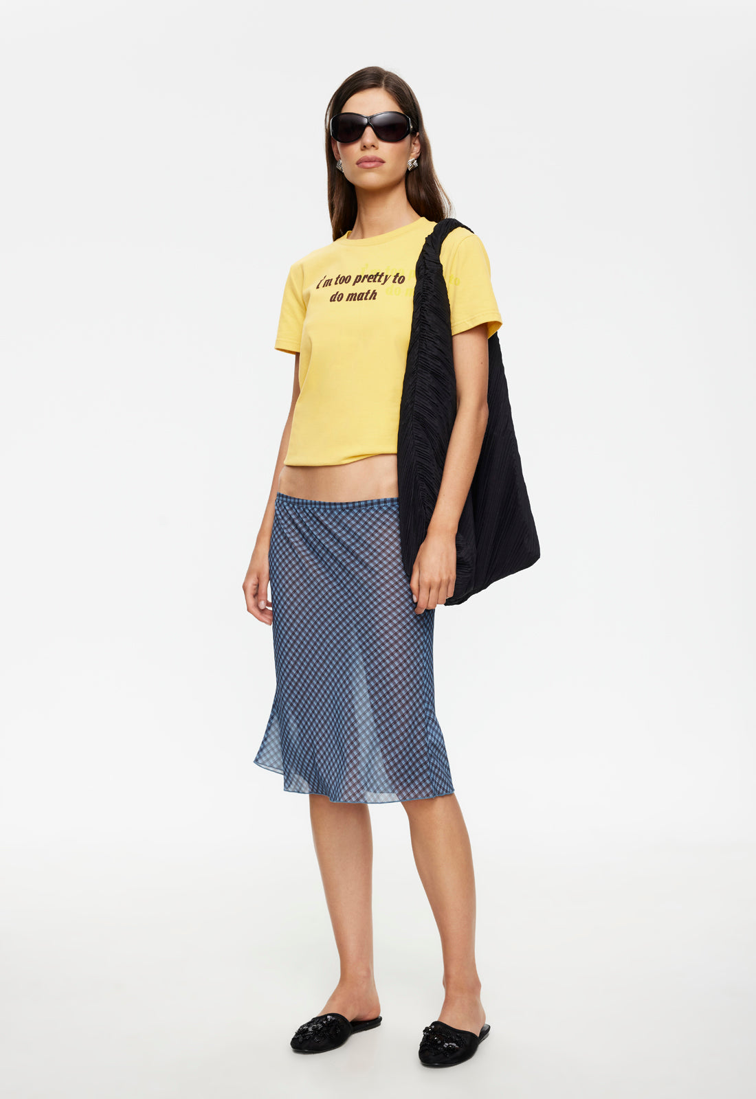 Lioness Fashion Premium Shoreline Midi Skirt - Smoke Check