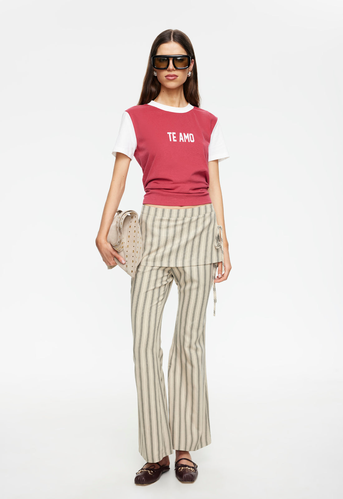 Lioness Fashion Quality ALPINE PANT - BEIGE STRIPE