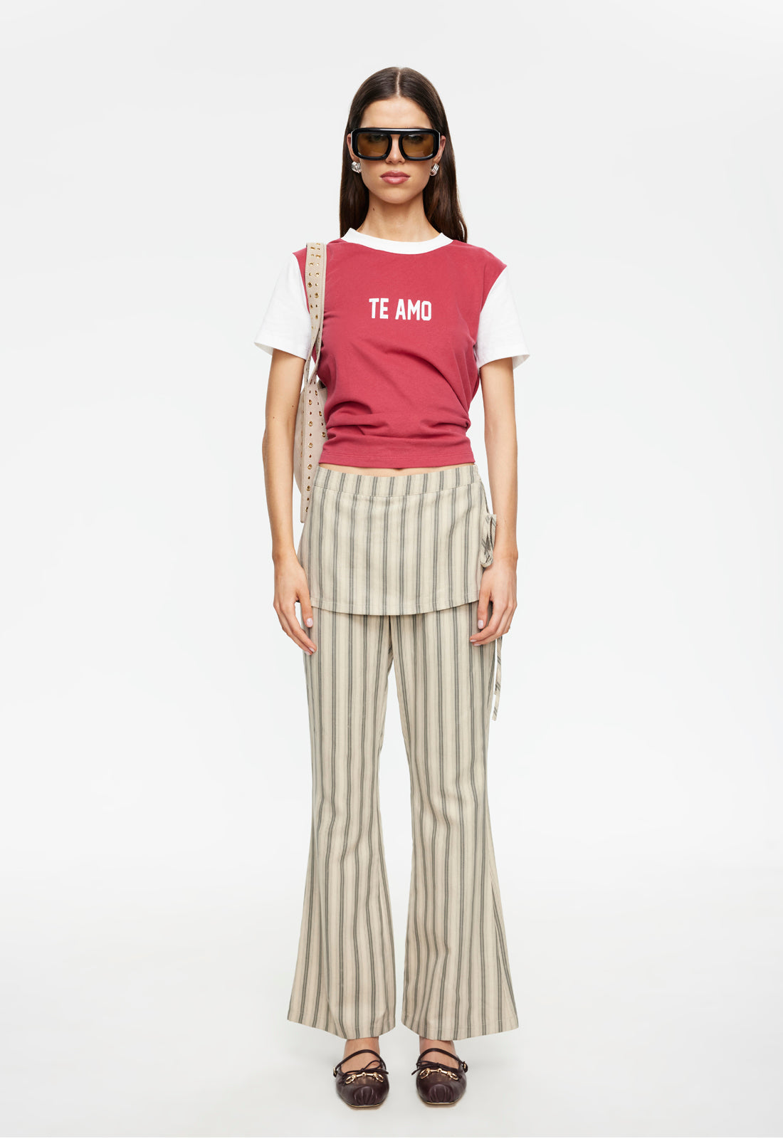 Lioness Fashion Quality ALPINE PANT - BEIGE STRIPE