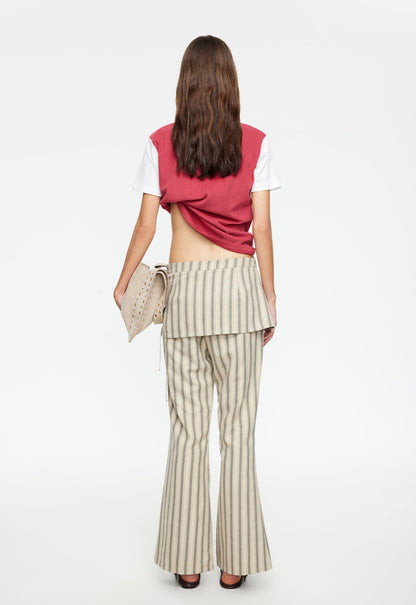 Lioness Fashion Quality ALPINE PANT - BEIGE STRIPE