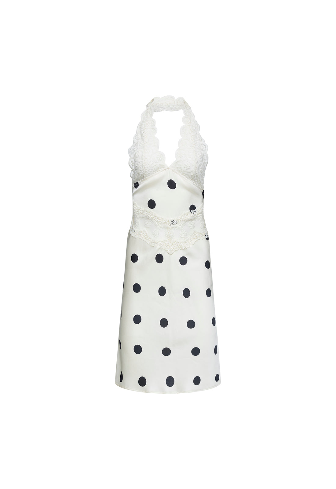 Lioness Fashion Deals Solana Midi Dress - Cream Polka