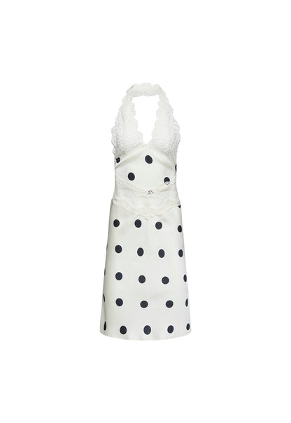 Lioness Fashion Deals Solana Midi Dress - Cream Polka