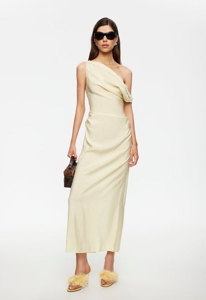 Lioness Fashion Exclusive Sweetheart Maxi Dress - Lemon