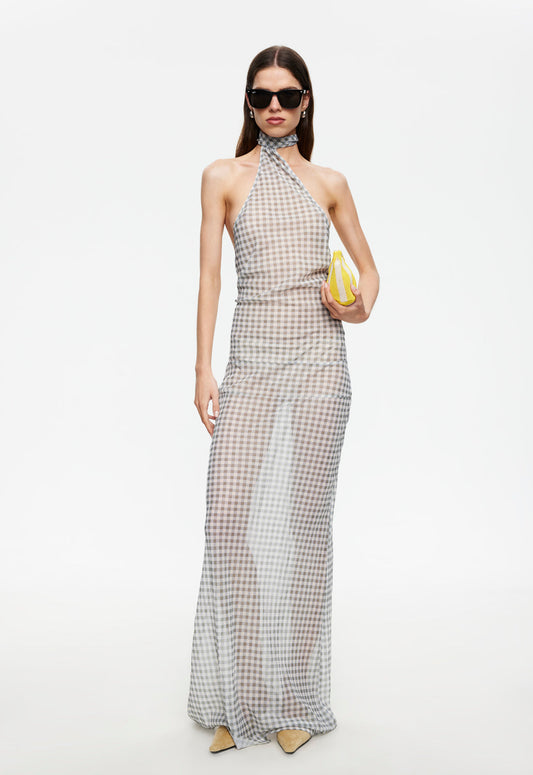 Lioness Fashion Discount LUX MAXI DRESS - SKY CHECK